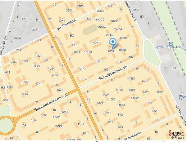 Советских космонавтов 57 архангельск карта